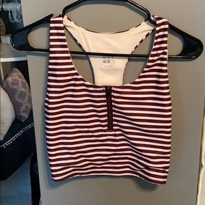 Cropped workout tank